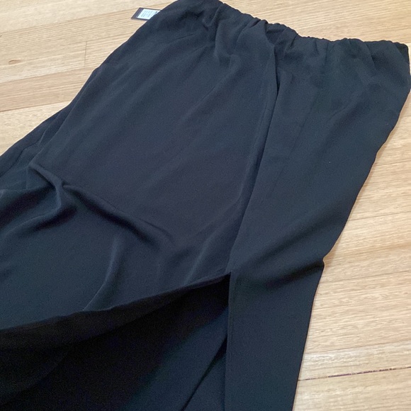 City Chic - Zoey Skirt - Black Long skirt with Elastic Waist - Picture 5 of 7